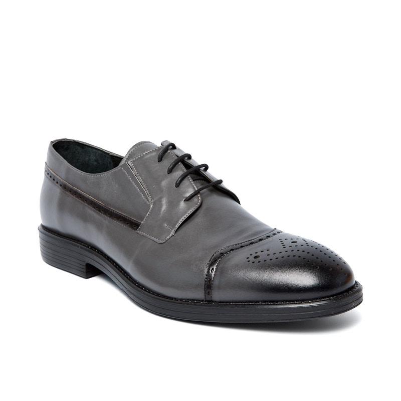 R19212-HE-596-MR-1756-koyu-gri Туфли муж.кожа-кожа серый